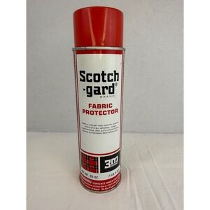 Vintage Scotchgard Fabric Protector 3M Company 20 oz Tin Can Red Plaid